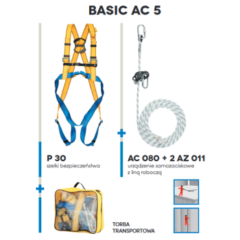 Zestaw asekuracyjny BASIC AC 5- PROTEKT